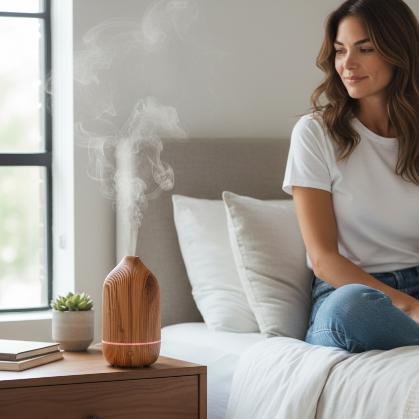 Eloura Nova Ultrasonic Aroma Diffuser – LED Mood Light