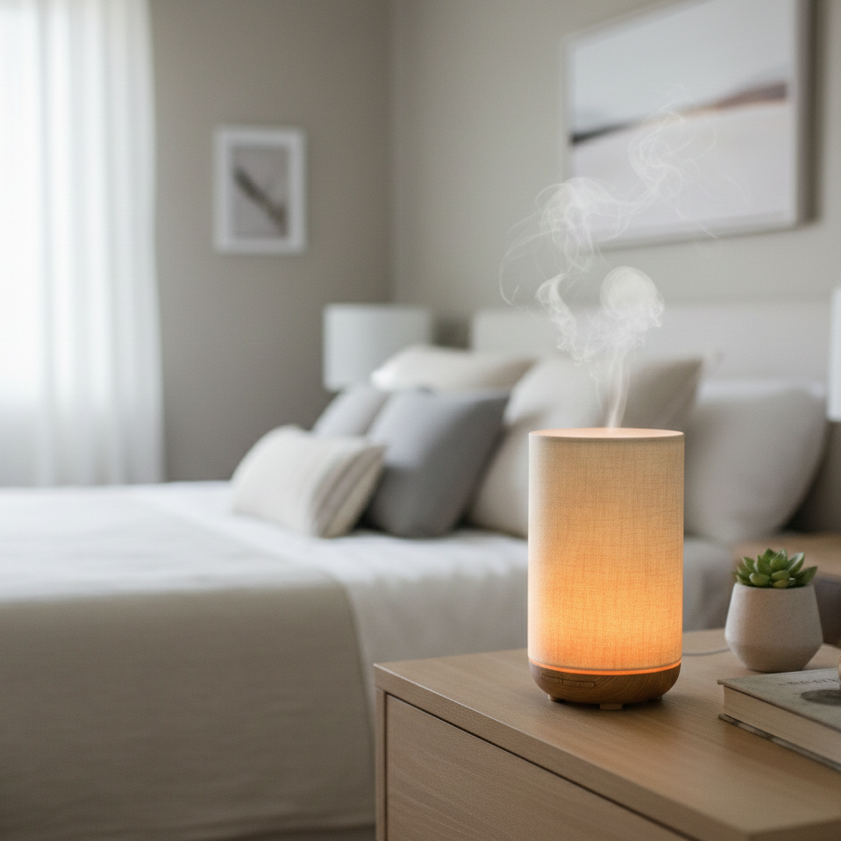 Eloura Glow Ultrasonic Essential Oil Diffuser – Ambient LED Light