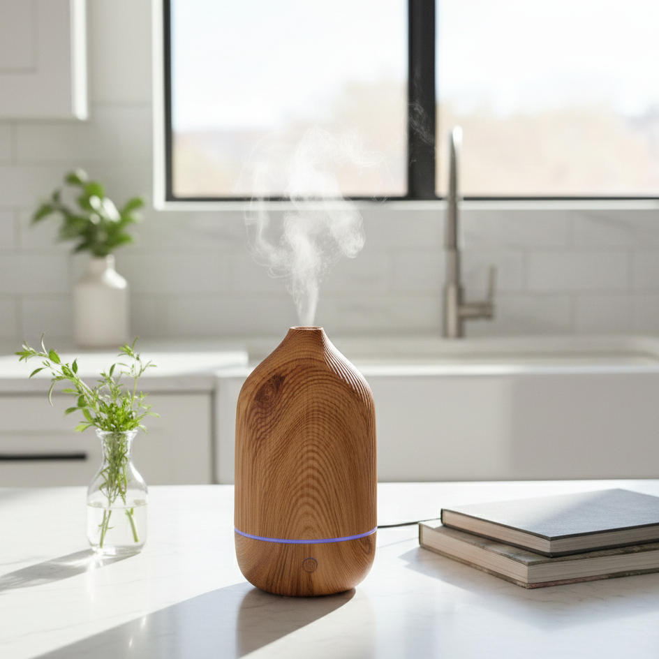 Eloura Nova Ultrasonic Aroma Diffuser – LED Mood Light