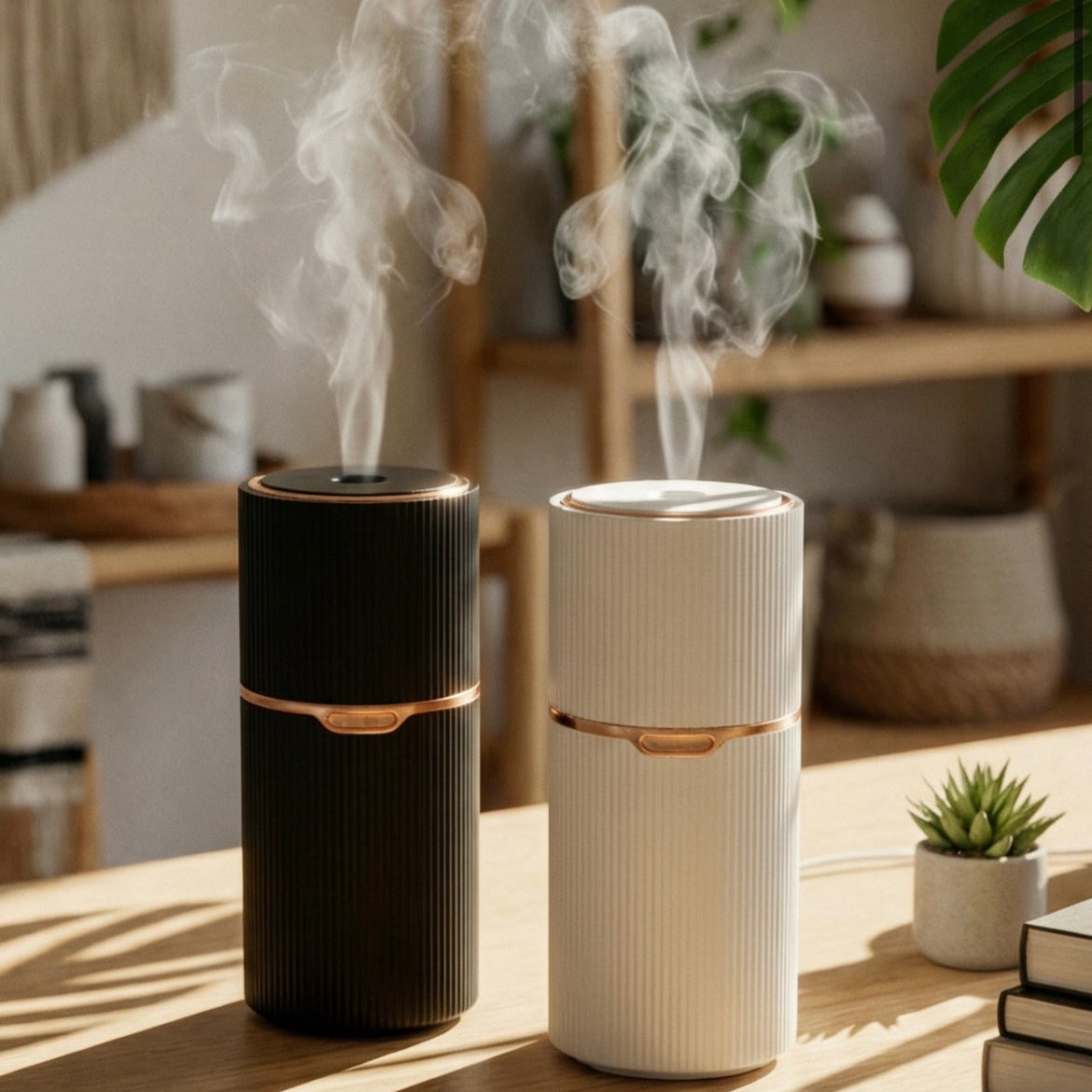 Eloura Rose Rechargeable Aroma Diffuser – Cordless Ultrasonic Diffuser | LED Light